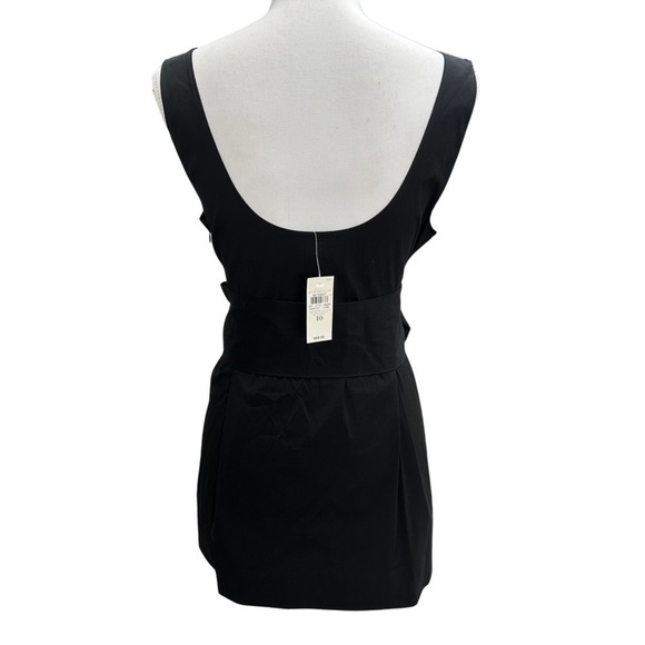 Ann Taylor Low Scoop Sleeveless Belted Top Black Size 10 NWT RETAIL $68.00 - Picture 8 of 8